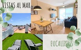 Vistas al mar playa Eucaliptus, con solarium privado